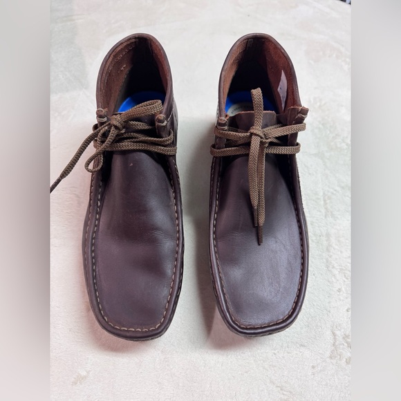 Clarks Men's Dark Brown Ankle Boot Leather Size 11 - Picture 6 of 6